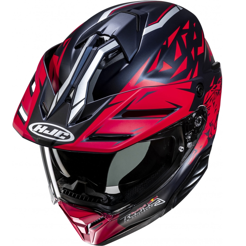 Casque moto enduro HJC RPHA 60 Spielberg Red Bull Ring MC21SF bleu-rouge
