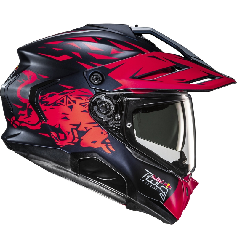 Casque moto enduro HJC RPHA 60 Spielberg Red Bull Ring MC21SF bleu-rouge
