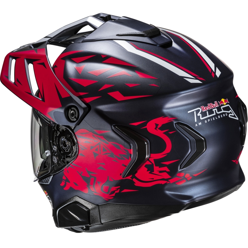 Casque moto enduro HJC RPHA 60 Spielberg Red Bull Ring MC21SF bleu-rouge