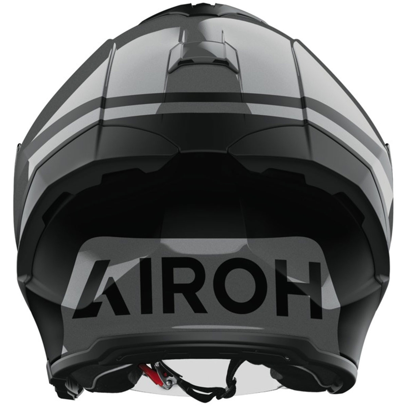 Casque moto jet Airoh H21 Square noir mat-brillant-gris