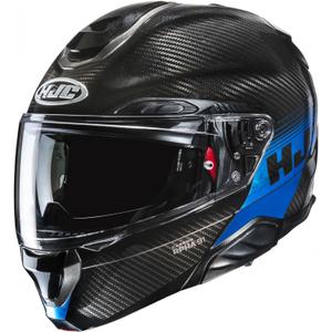 Casque moto modulable HJC RPHA 91 CARBON Elig MC2 noir-bleu