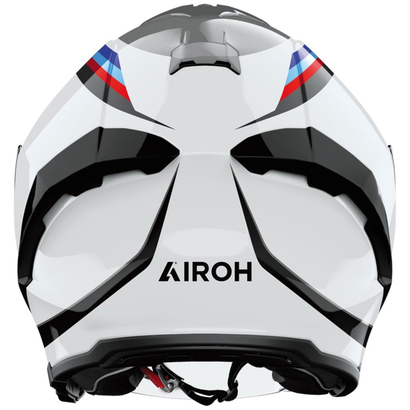 Casque moto jet Airoh H21 Arrow gris brillant-blanc
