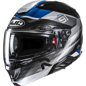 Casque moto modulable HJC RPHA 91 Madal MC2 noir-gris-bleu
