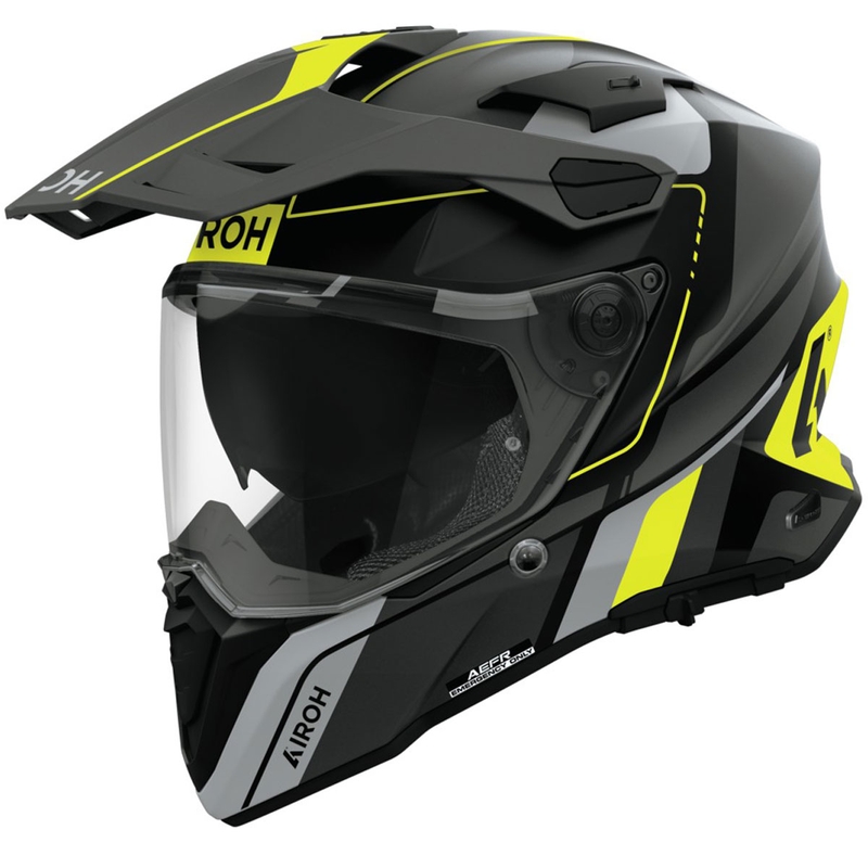 Casque enduro Airoh Commander 2 Skip jaune mat