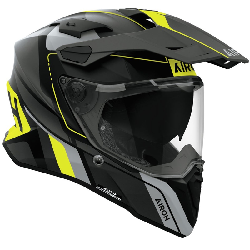 Casque enduro Airoh Commander 2 Skip jaune mat