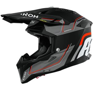 Casque de motocross Airoh Aviator 3 Leader orange mat