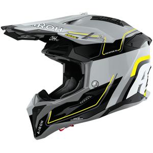 Casque de motocross Airoh Aviator 3 Leader jaune brillant