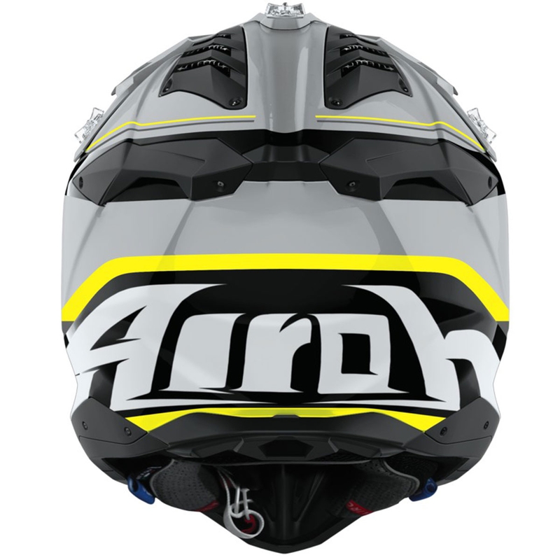 Casque de motocross Airoh Aviator 3 Leader jaune brillant