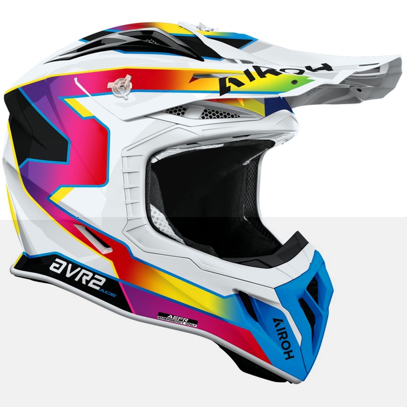 Casque de motocross Airoh Aviator ACE 2 Sunrise multicolore brillant