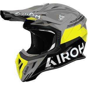 Casque de motocross Airoh Aviator ACE 2 Fury jaune brillant