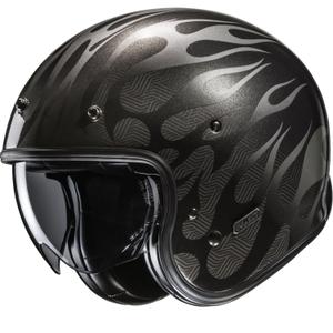 Casque moto jet HJC V31 Firo MC5 noir-gris
