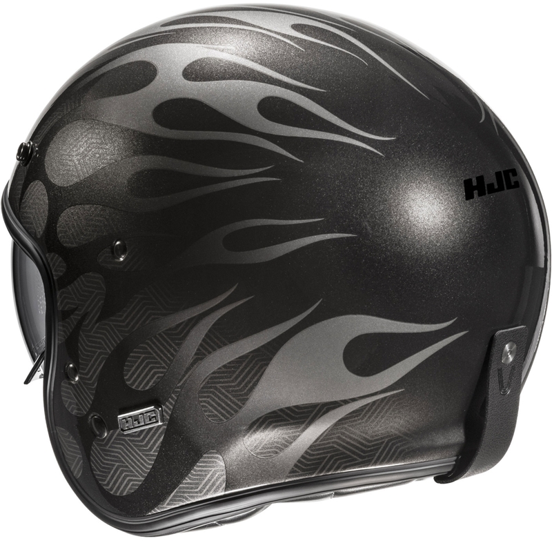 Casque moto jet HJC V31 Firo MC5 noir-gris