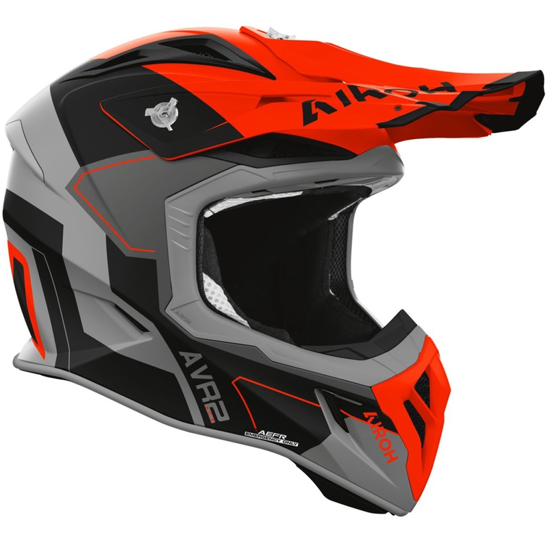 Casque de motocross Airoh Aviator ACE 2 Shield orange mat