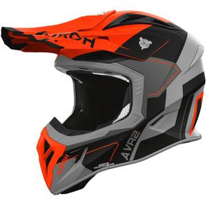 Casque de motocross Airoh Aviator ACE 2 Shield orange mat