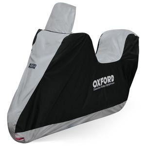 Bâche Oxford Aquatex Highscreen pour scooter avec compartiment de coffre et plexi haut