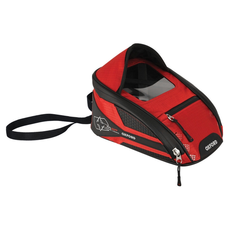 Sac de transport pour moto Oxford M2R noir-rouge