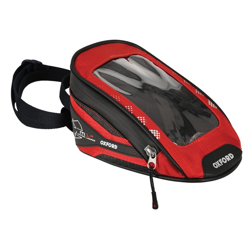 Sacoche pour moto Oxford M1R Micro noir-rouge
