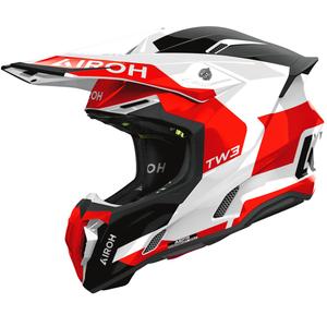 Casque de motocross Airoh Twist 3 Fancy rouge brillant