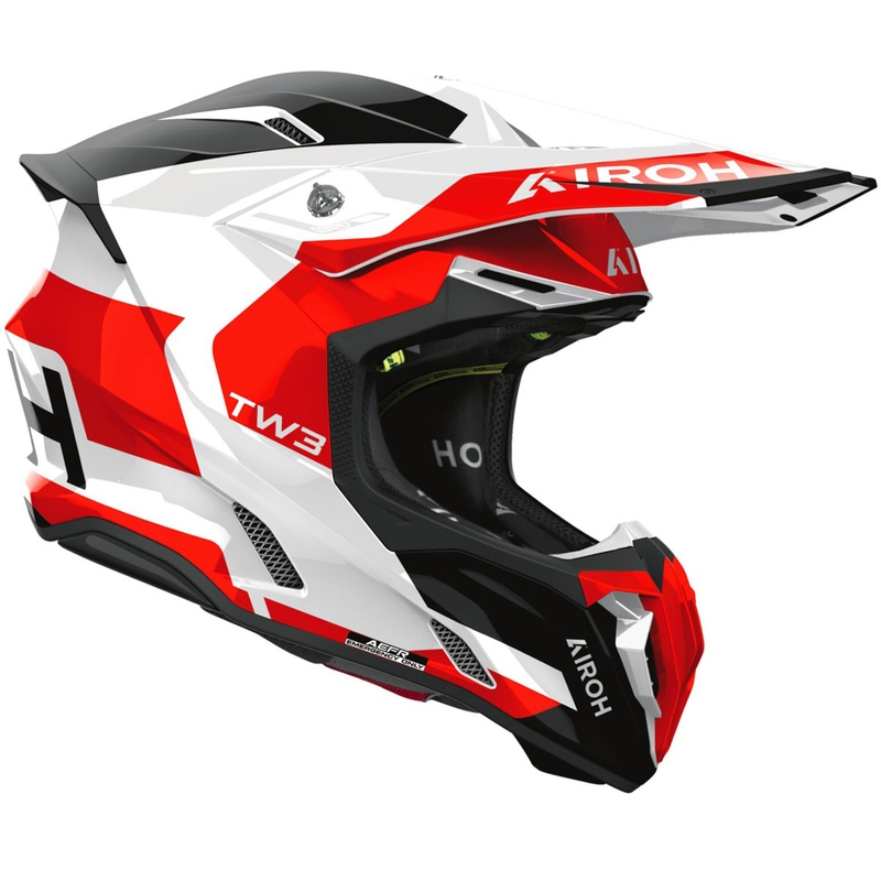 Casque de motocross Airoh Twist 3 Fancy rouge brillant