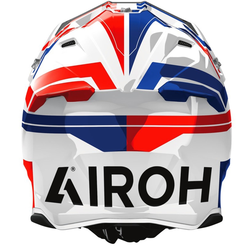 Casque de motocross Airoh Twist 3 Dynasty bleu-rouge brillant