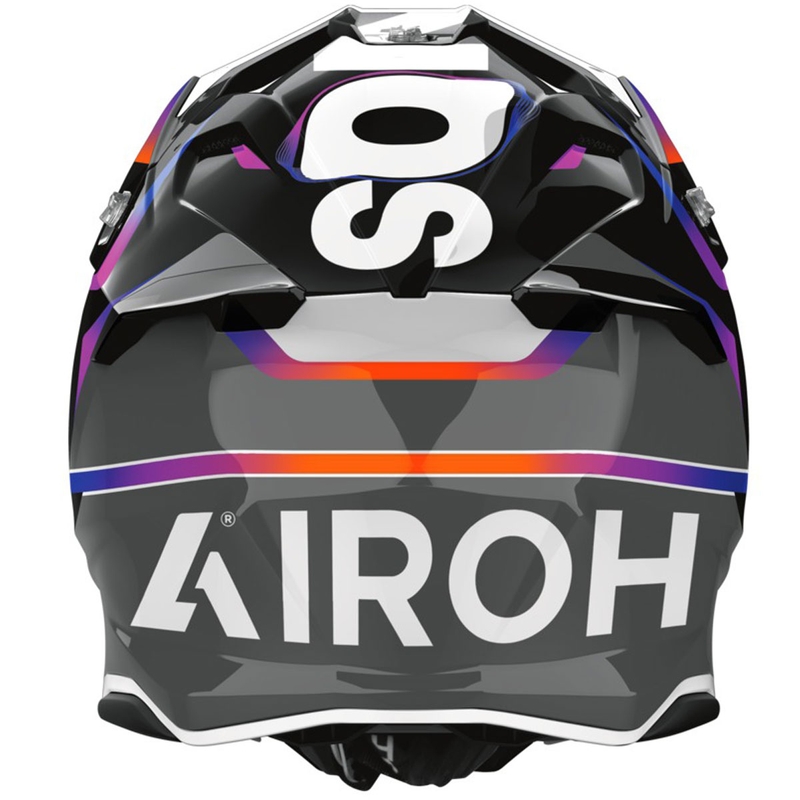 Casque de motocross Airoh Twist 3 Hustle gris brillant-violet