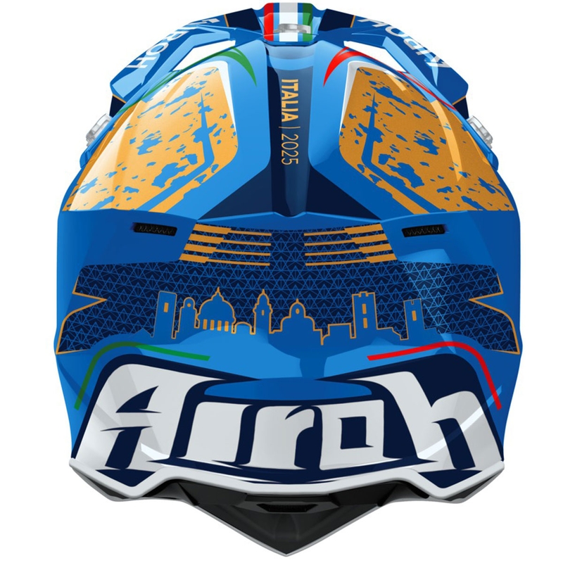 Casque de motocross Airoh Wraaap 6DAYS ® ITALY brillant