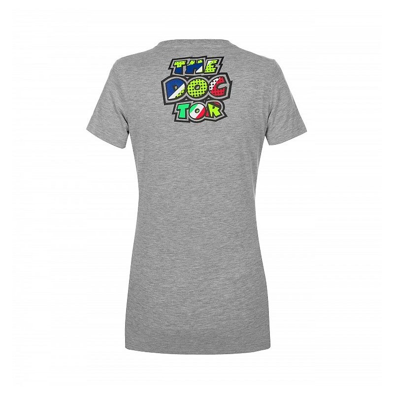 Dámské triko VR46 Valentino Rossi POP ART šedé výprodej