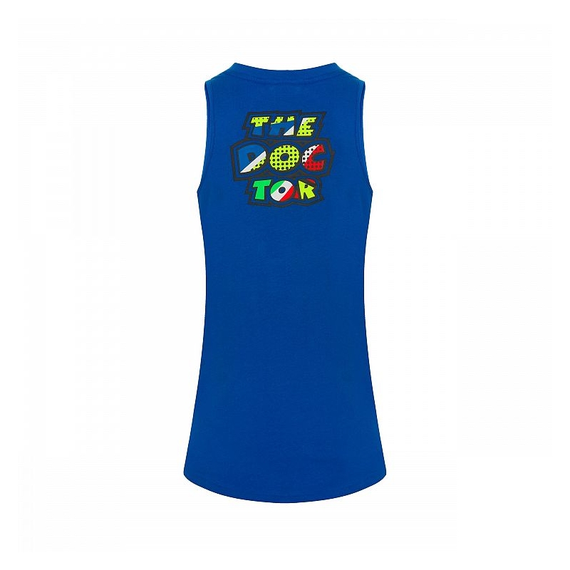 Débardeur femme VR46 Valentino Rossi POP ART bleu