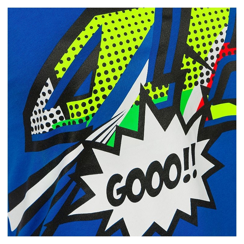 Débardeur femme VR46 Valentino Rossi POP ART bleu