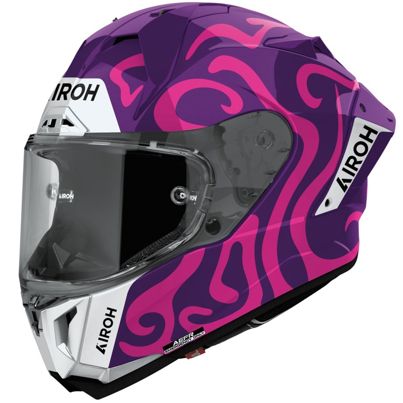 Casque moto intégral Airoh GP800 Swain violet brillant