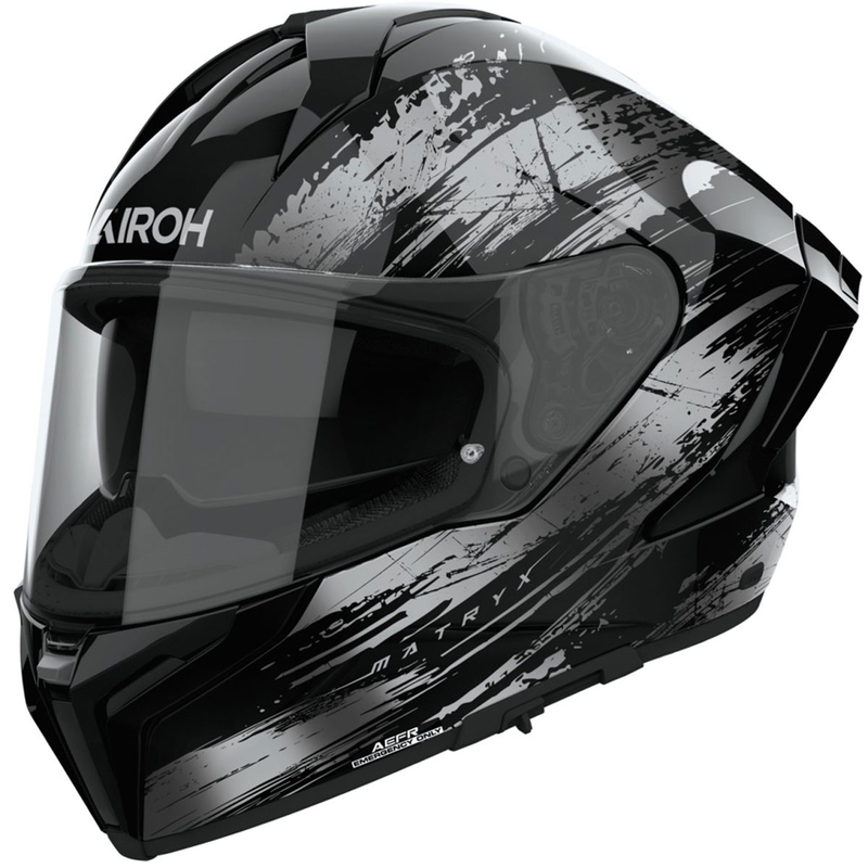 Casque moto intégral Airoh MATRYX Reflex gris brillant