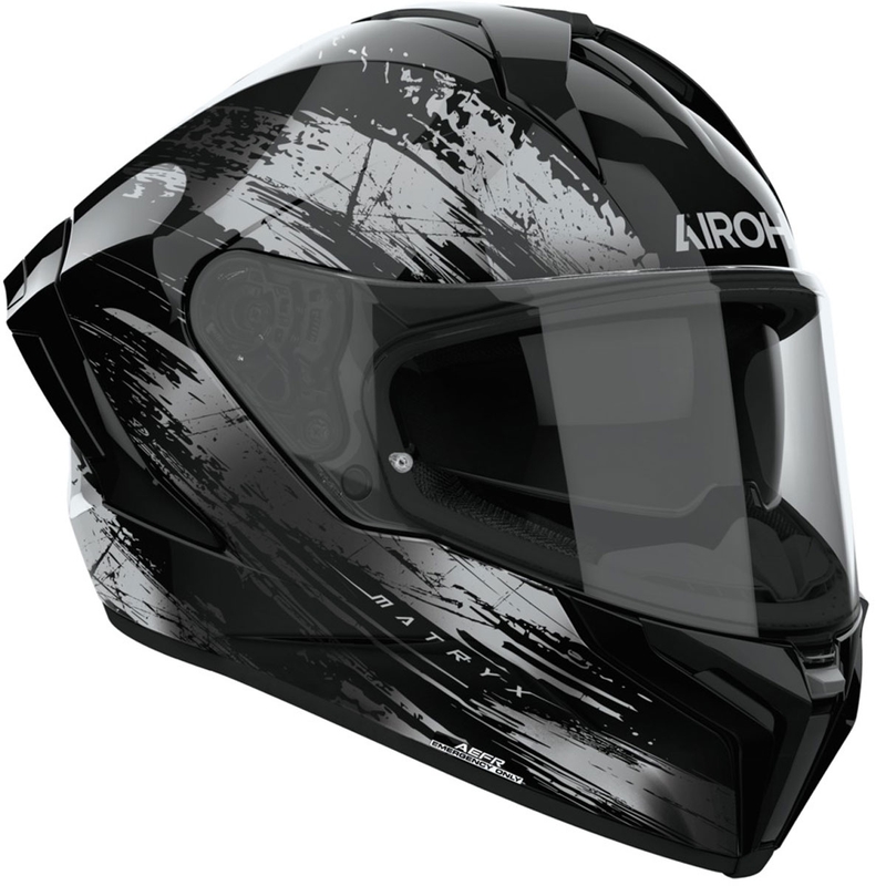 Casque moto intégral Airoh MATRYX Reflex gris brillant