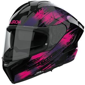 Casque moto intégral Airoh MATRYX Reflex violet brillant