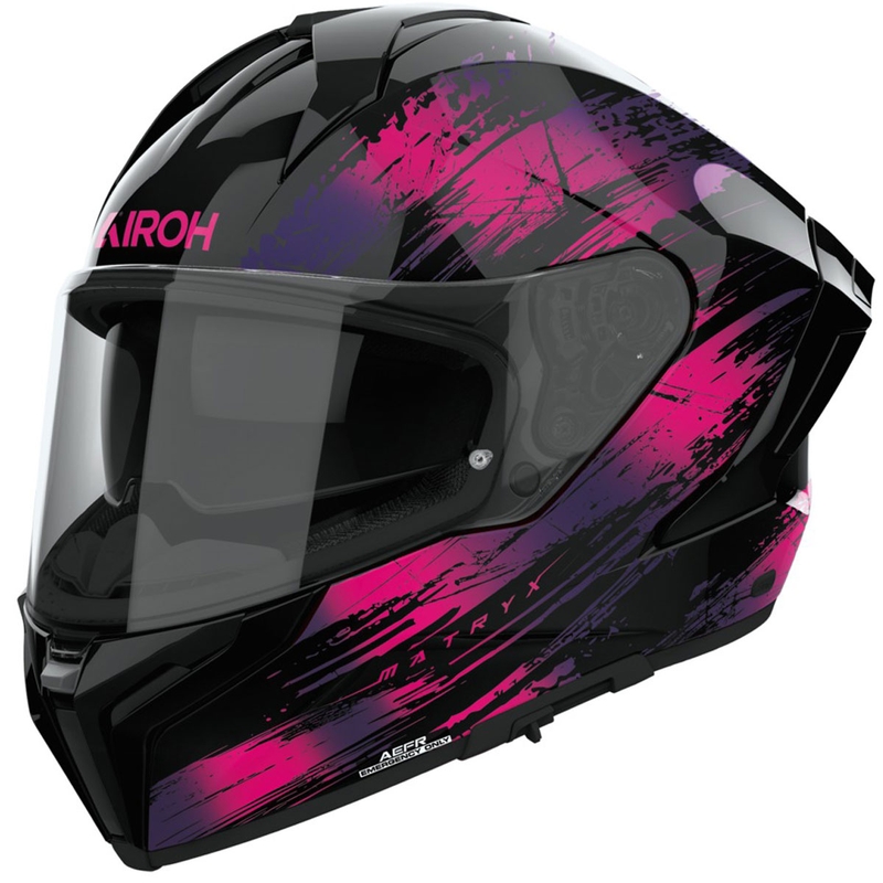 Casque moto intégral Airoh MATRYX Reflex violet brillant