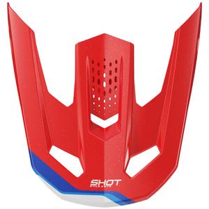 Visière de casque Shot Speed Atomic rouge perle