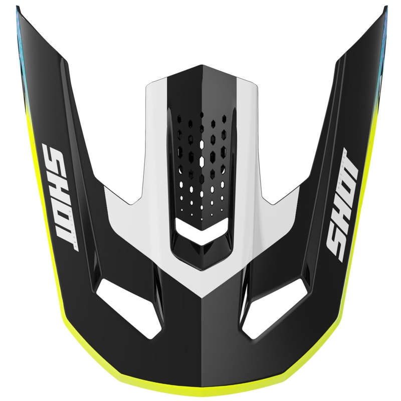 Visière pour casque Shot Speed Hybrid, jaune fluo brillant