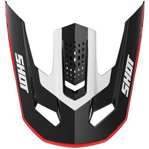Visière pour casque Shot Speed Hybrid rouge brillant