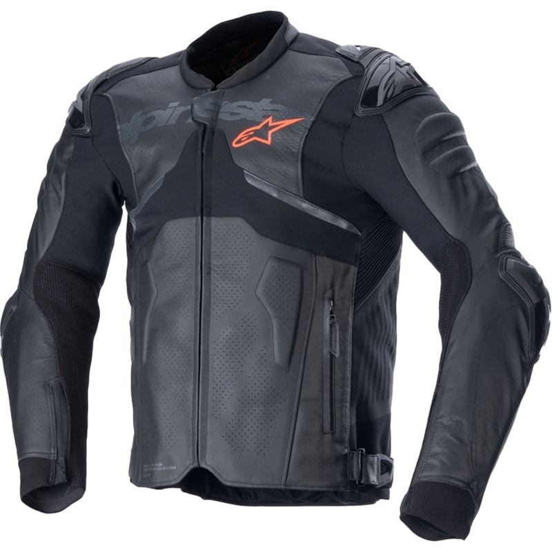 Blouson moto en cuir Alpinestars Atem 5 noir