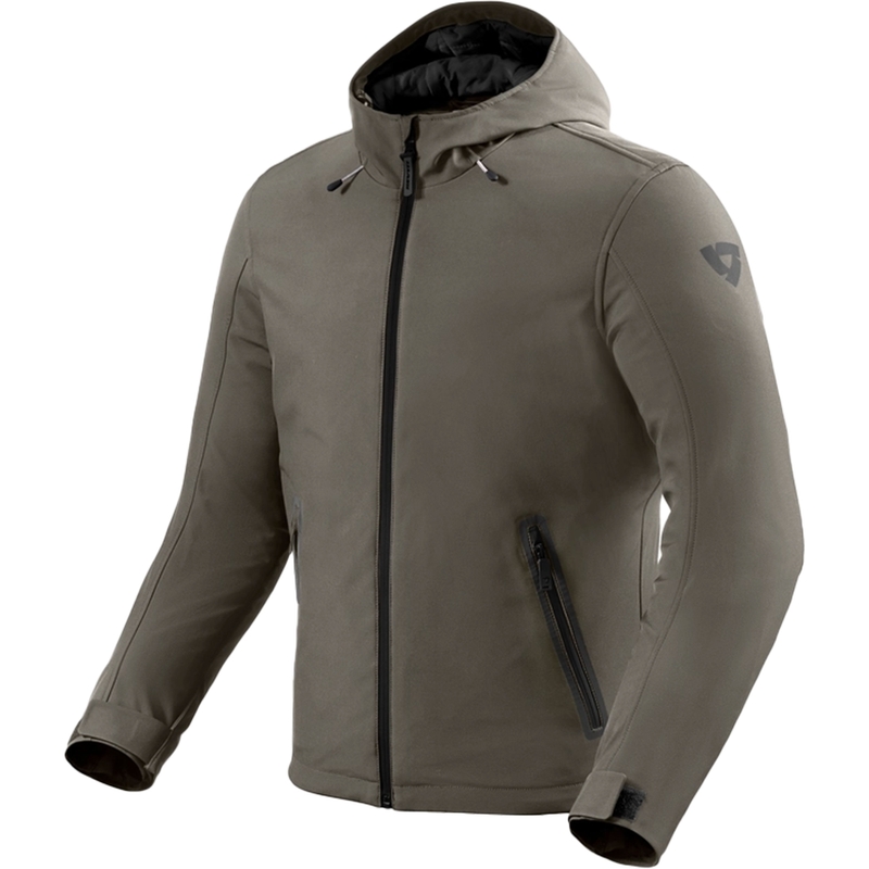 Veste moto Revit Traffic H2O vert foncé