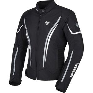 Veste de moto RSA Wasp noir-gris-blanc pour femme