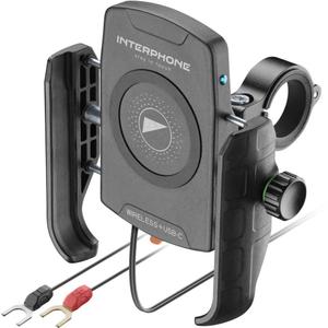 Support de téléphone Interphone Crab avec chargement sans fil et USB-C noir