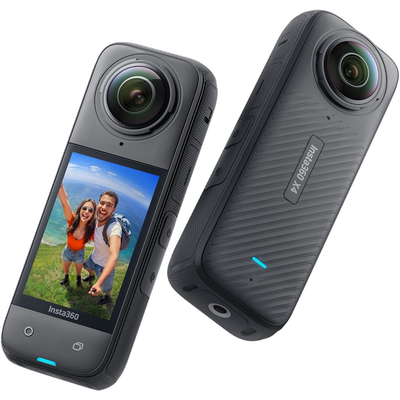 Caméra d'action Insta360 X4 pour moto, noire