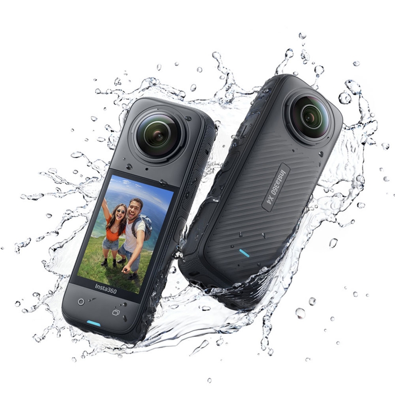Caméra d'action Insta360 X4 pour moto, noire