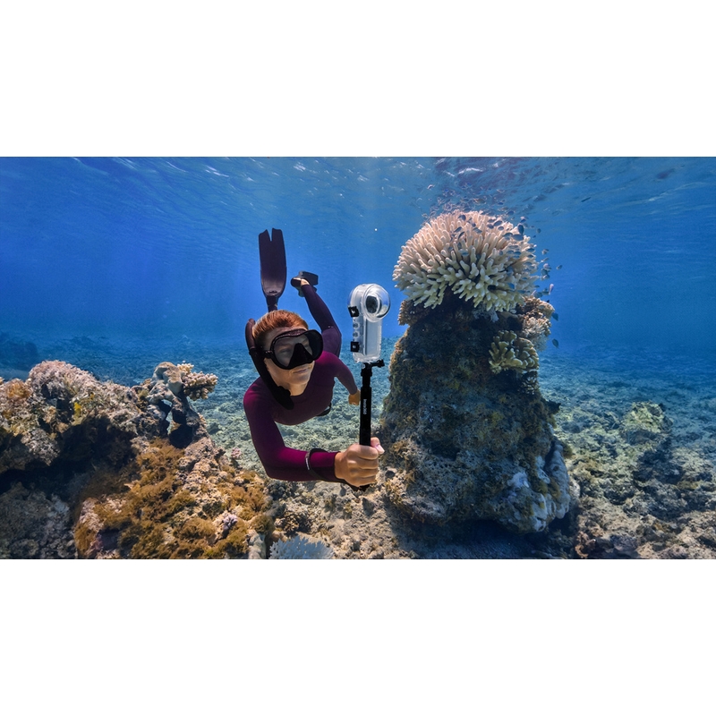 Caméra d'action Insta360 X4 pour moto, noire