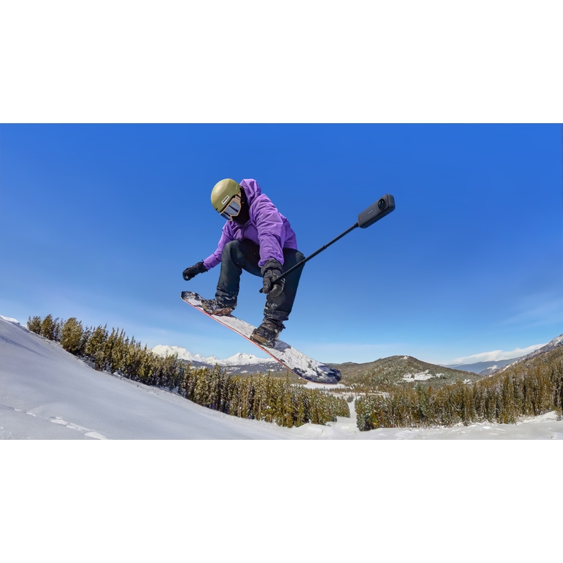 Caméra d'action Insta360 X4 pour moto, noire