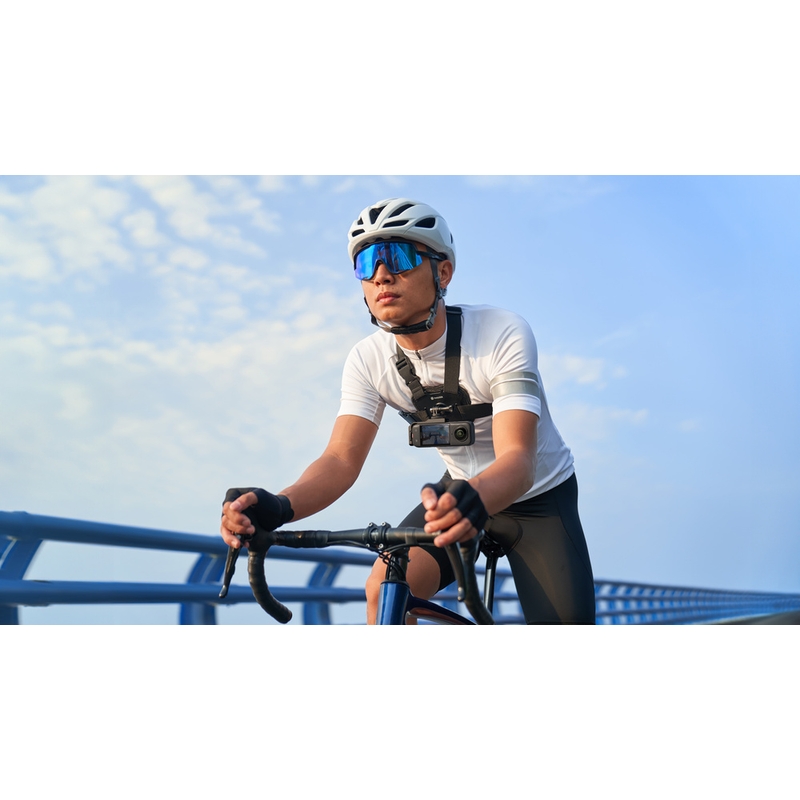 Caméra d'action Insta360 X4 pour moto, noire