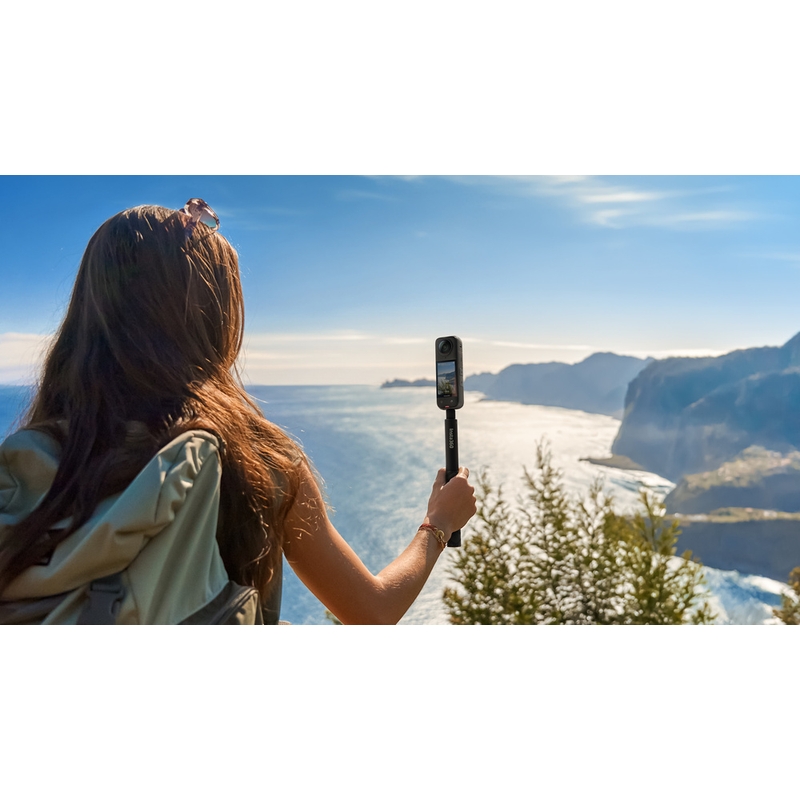 Caméra d'action Insta360 X4 pour moto, noire