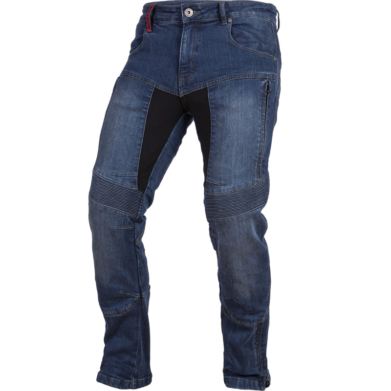 Jean de moto Ayrton 505, bleu délavé