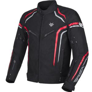 Veste moto RSA Compact 2 noir-gris-rouge