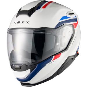 Casque moto intégral Nexx X.TR Quanta blanc-bleu